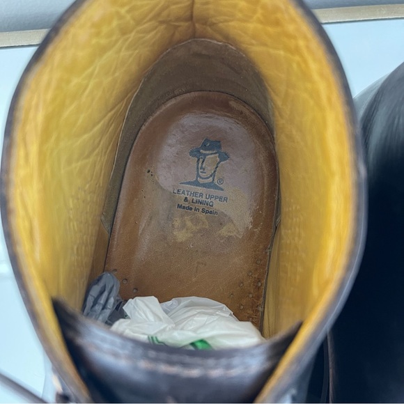 HAVANA JOE Men’s Dark Brown Leather Mr. Panama Jack Waxy Waterproof Ankle Boots - Picture 14 of 16